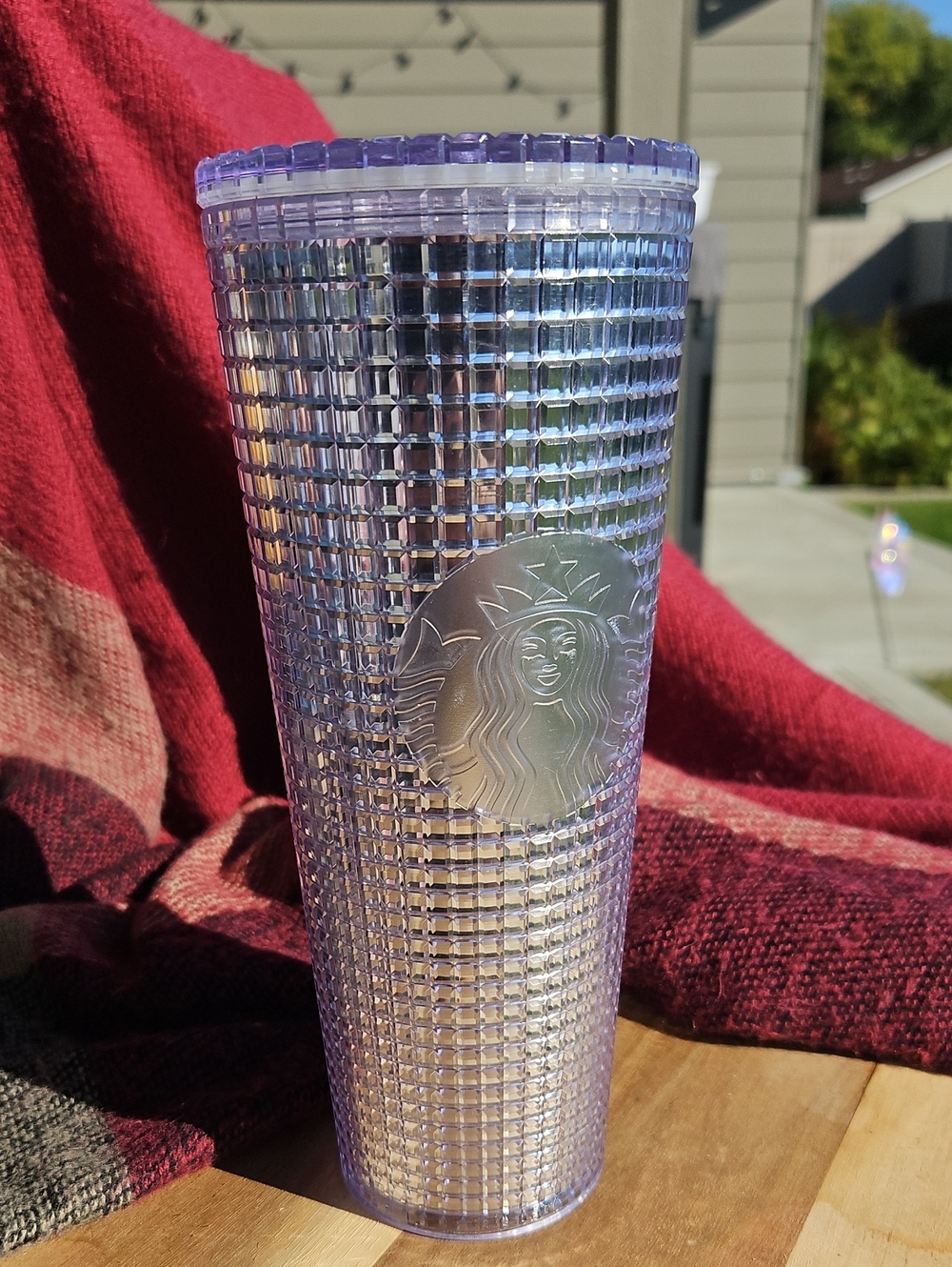 Starbucks Iridescent Silver Studded Tumbler